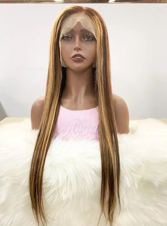 Custom Highlighted Frontal Wig